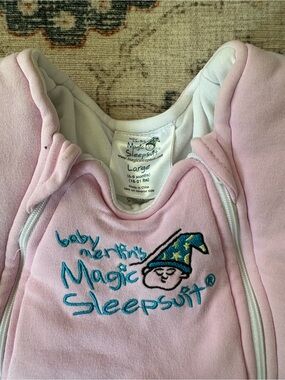 Baby Merlin’s Magic Sleepsuit – Pink – Size Large 6–9 Months